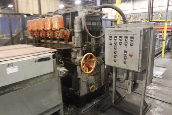 60 x 16 GA. AETNA STANDARD 21 ROLL PRECISION LEVELER, 1963, 2 Speed 30/15 HP.