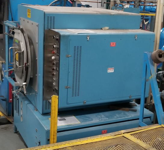 18 W x 18 H x 24 L LINDBERG Retort Furnace, 2350 Deg F Max, 150 Lb Load