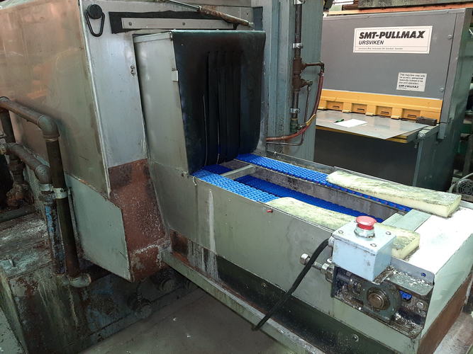 15.5 W x 18 H MIDBROOK Belt Washer, Hot Wash/Regen Blow-Off, Rebuilt 2005