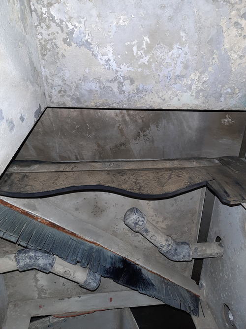 15.5 W x 18 H MIDBROOK Belt Washer, Hot Wash/Regen Blow-Off, Rebuilt 2005