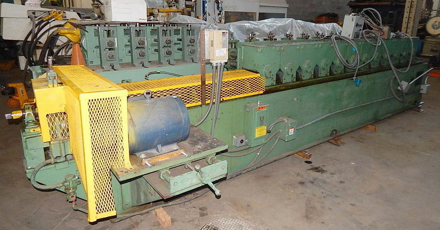 12-Stand DAHLSTROM Roll Former, 2 Spdl, 8 RS, 4-1/2 to 7-1/2 Vert, 13 Horiz