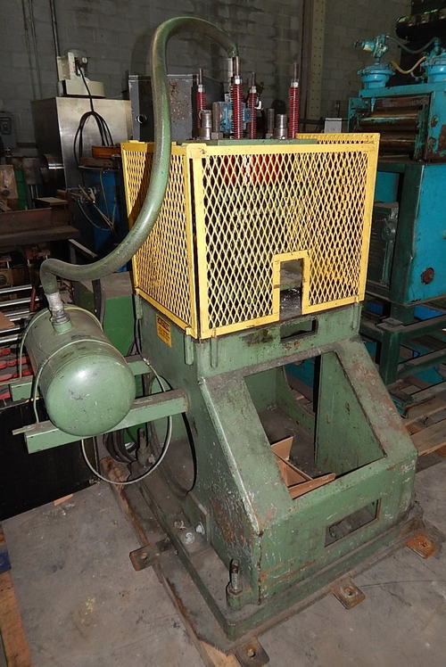 5 Ton PNEU POWR 2-Post Cut-Off Press, 10.5 x 12 Die Space, 16 x 12 Top Plate