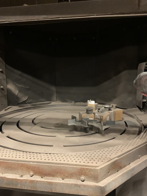 Table, WHEELABRATOR Blaster, 84 Diameter, Integral Dust Collector, 10 HP