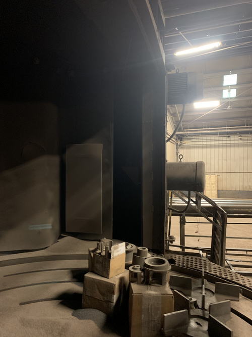 Table, WHEELABRATOR Blaster, 84 Diameter, Integral Dust Collector, 10 HP