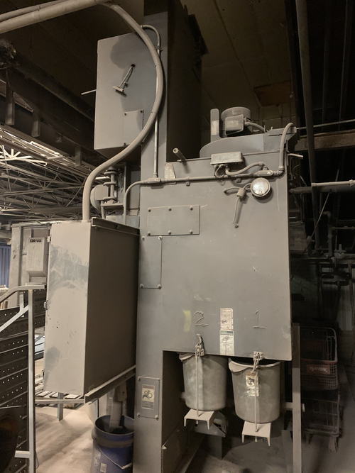 Table, WHEELABRATOR Blaster, 84 Diameter, Integral Dust Collector, 10 HP