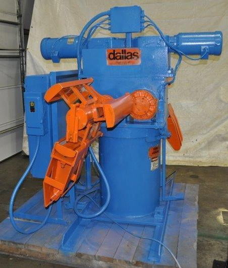 5,000 Lb DALLAS Motorized Double End Uncoiler, 16 to 20 ID, 60 OD, 18 Width