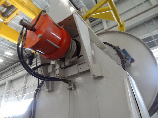 80,000 Lb SESCO Dbl Expanding Mandrel Uncoiler, 20 to 24 ID, 72 OD, 78 Width
