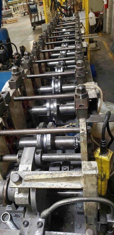 10-Stand SMACO Roll Forming Line, 1.37 Spdl, 8 Width, 4 Vertical
