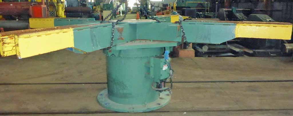 20,000 Lb COILTECH 4-Arm Turnstile, 54 Arms, Powered Rotation