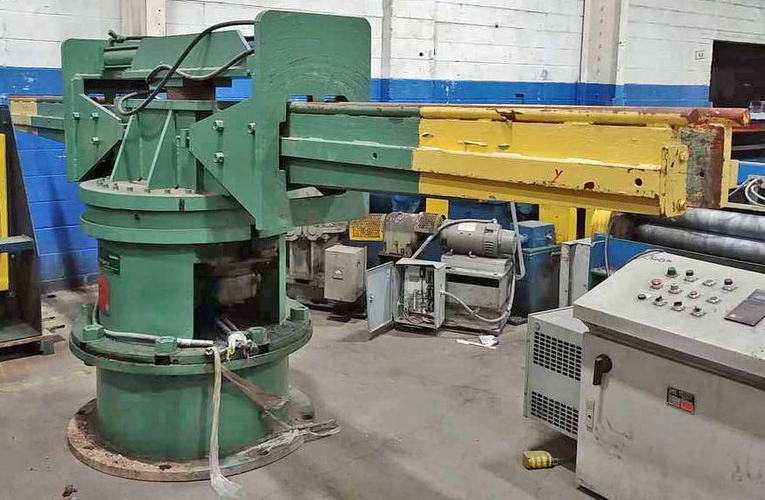 20,000 Lb LOOPCO 2-Arm Turnstile, 59 Arms, C-Hook Slot, Hydraulic Push-Off