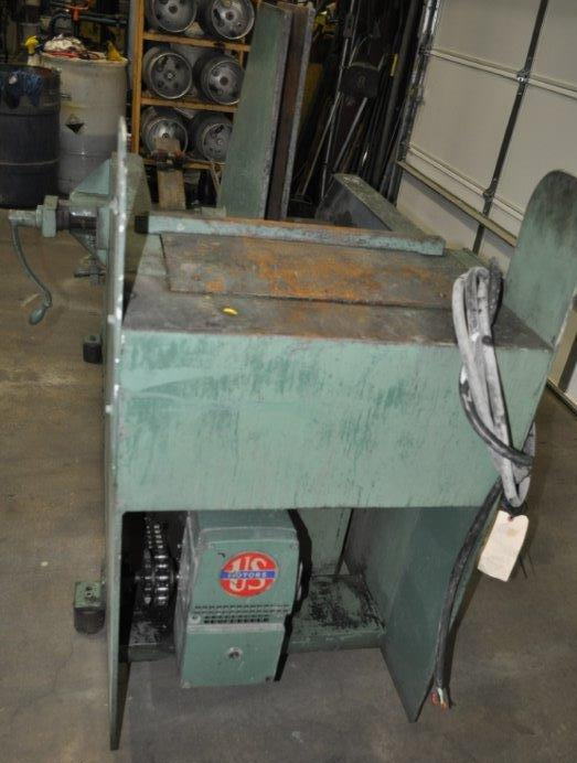 6,000 Lb ROWE Coil Cradle, 48 OD, 12 Width, Loop Control, 1.5 HP
