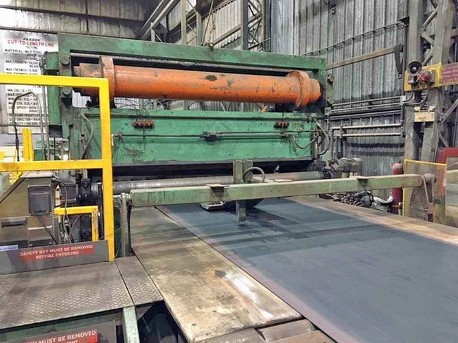96 x .500 x 80,000 Lb PAXSON Cut-to-Length Line