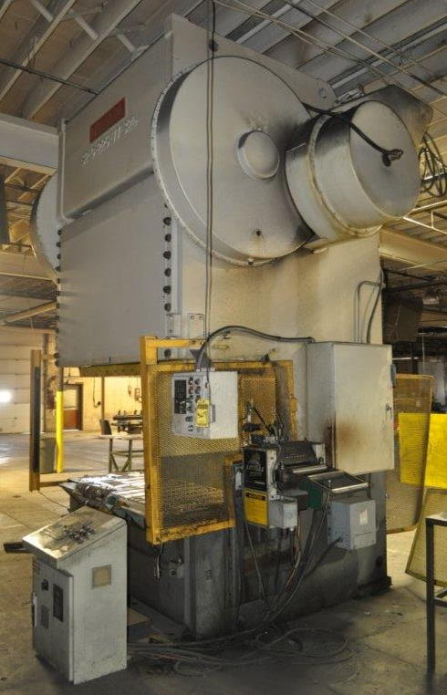 225 Ton NIAGARA Dbl Crank Gap Frame Press, 12 Str, 32.5 SH, 87 x 32.5 Bed