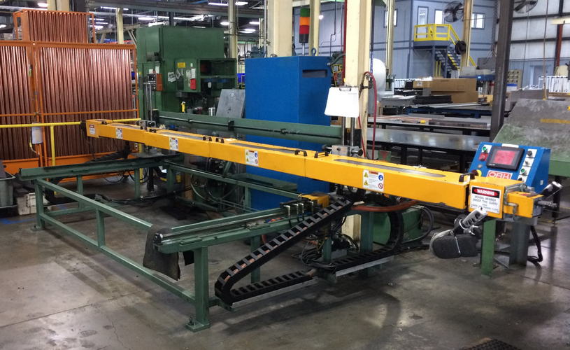 EXPANDER, HORIZONTAL, SERVO, OAK Model M201-88, 3 Tubes, Tooled for 3/8