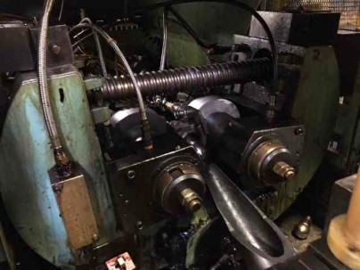 2-3/4 KINEFAC MC-25 2-Die Cylindrical Thread Roller, 6E Fanuc Controls, 30 HP