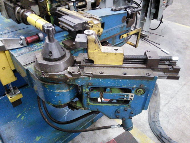 .708 SCHWARZE-WIRTZ Tube Bender, 6'7 Over Mandrel, (12) Mandrels, 10 HP