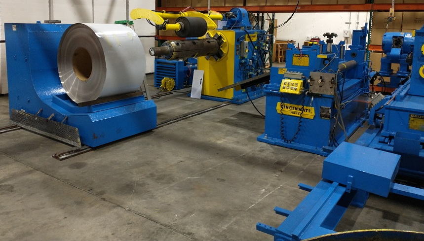 60 x 5 /7 x 20,000 Lb CINCINNATI - FORTE Loop Slitting Line, .010 to .135