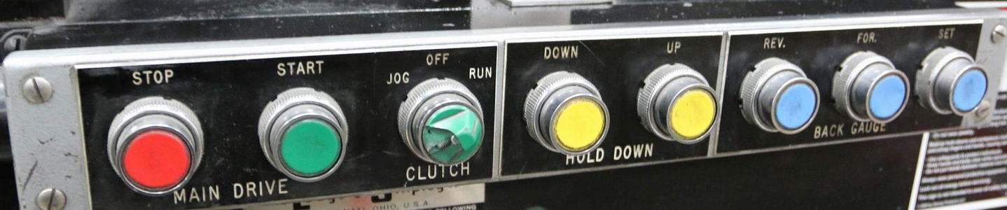 1/4 x 6' LODGE & SHIPLEY Power Squaring Shear, 36 FOPBG, 45 SPM, 7-1/2 HP