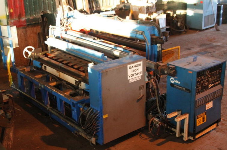 72 x .120 GUILD Shear End Welder, Miller Syncrowave 350 Welder