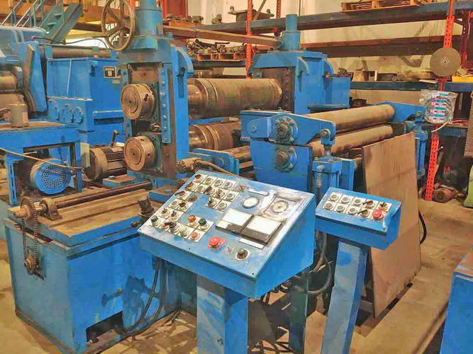 48 x 7.5 x 50,000 Lb TERMINAL EQUIPMENT Slitting Line, Right-to-Left