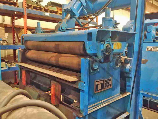 48 x 7.5 x 50,000 Lb TERMINAL EQUIPMENT Slitting Line, Right-to-Left