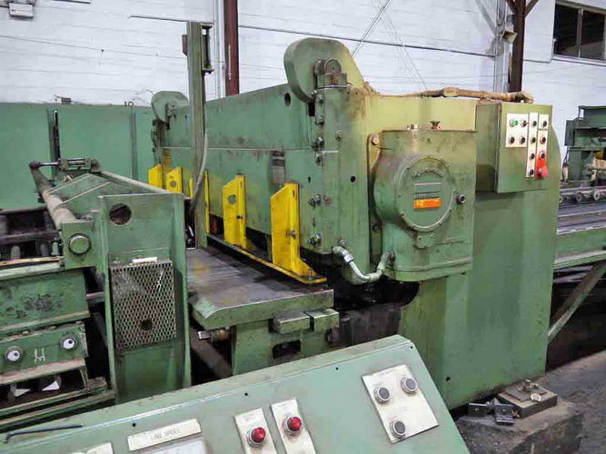 72 x .250 x 50,000 Lb HERR VOSS Cut-to-Length Line, Drop Stacker