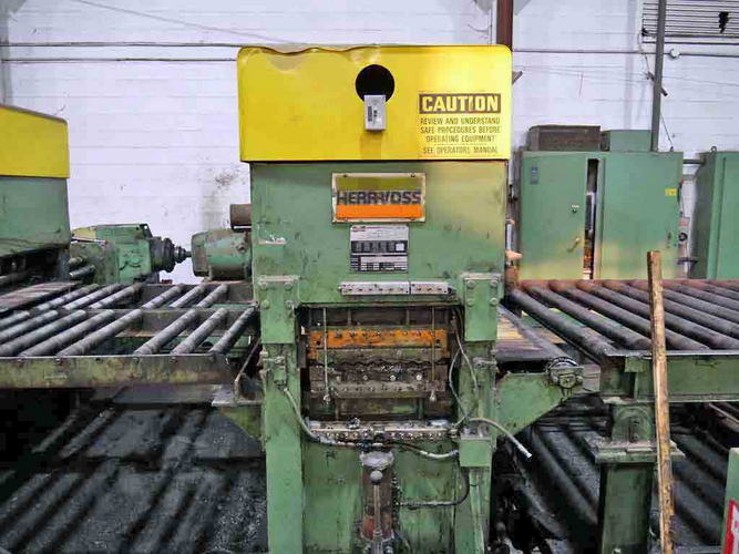 72 x .250 x 50,000 Lb HERR VOSS Cut-to-Length Line, Drop Stacker