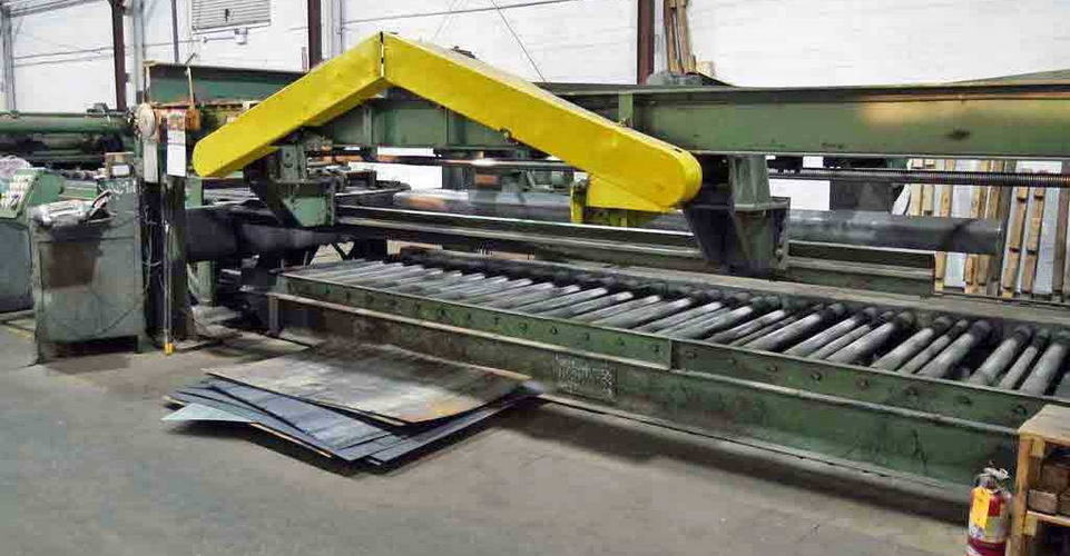 72 x .250 x 50,000 Lb HERR VOSS Cut-to-Length Line, Drop Stacker