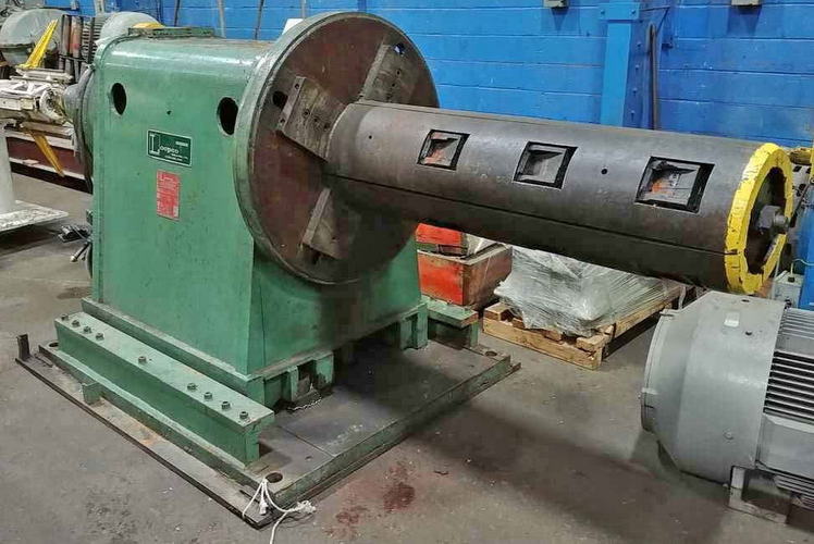 20,000 Lb LOOPCO Uncoiler, 16 to 20 ID, 60 OD, 52 Width, Hyd Expansion