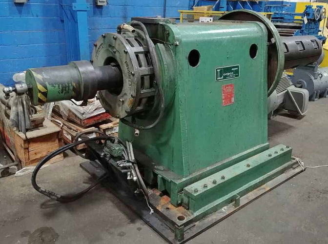 20,000 Lb LOOPCO Uncoiler, 16 to 20 ID, 60 OD, 52 Width, Hyd Expansion