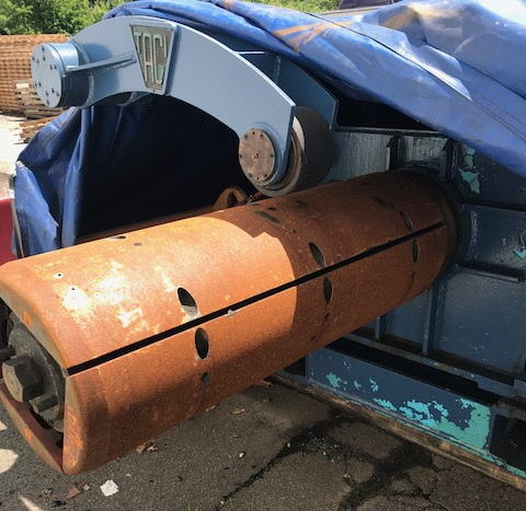 20,000 Lb TACI Uncoiler, 20 to 24 ID, 60 OD, 48 Width, Hydraulic Expansion