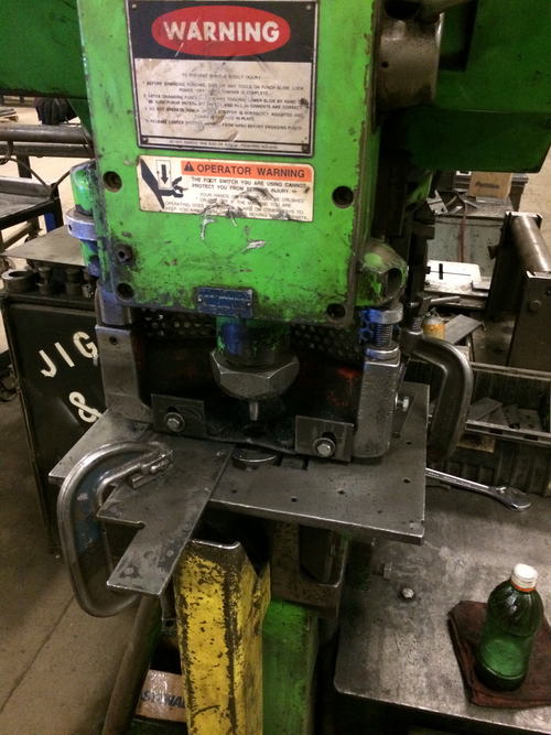 6 x 6 x 3/8 MUBEA Ironworker, 110 Ton, 1-1/4 Thru 3/8 Punch, 10 HP