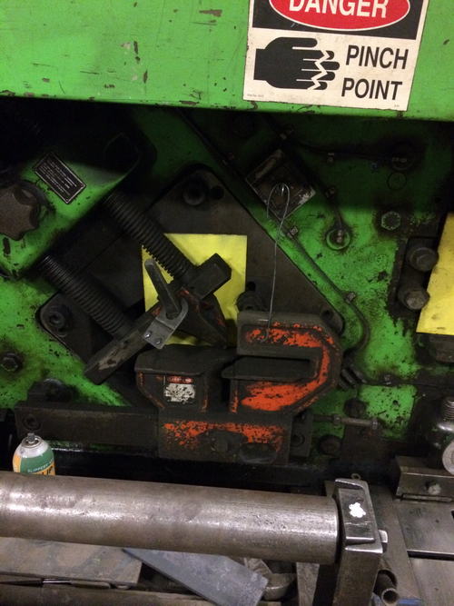 6 x 6 x 3/8 MUBEA Ironworker, 110 Ton, 1-1/4 Thru 3/8 Punch, 10 HP