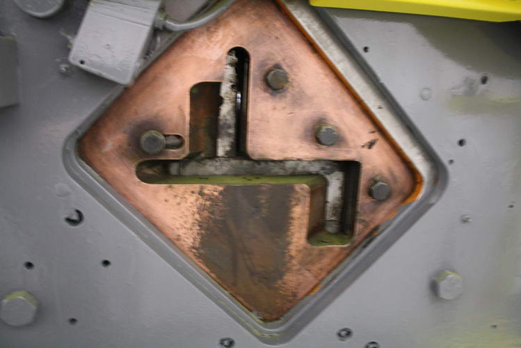 6 x 6 x 1/2 PEDDINGHAUS Ironworker, 105 Ton, 1-1/4 Thru 15/16 , 10 HP