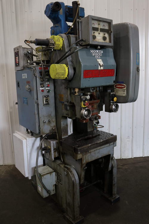 22 Ton BLISS OBI Press, 1-1/2 str, 9-3/4 Shut Ht, 23-1/2 x 14 Bed, 5 HP