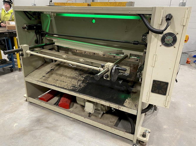 1/4 x 4'4 BAILEIGH Hyd Power Squaring Shear, 23 Back Gauge, 24 SPM, 15 HP