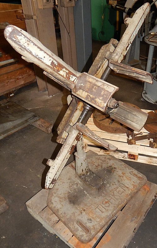 350 Lb TISHKEN Uncoiler, 12 to 20 ID, 48 OD, 6 Width