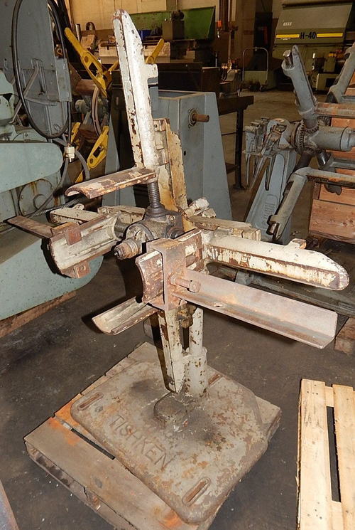 350 Lb TISHKEN Uncoiler, 12 to 20 ID, 48 OD, 6 Width