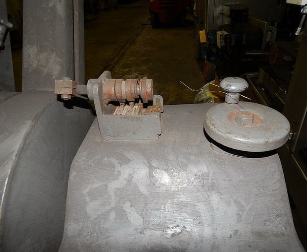 1,000 Lb AMERICAN STEEL LINE Motorized Uncoiler, 13 to 20 ID, 48 OD, 18 W