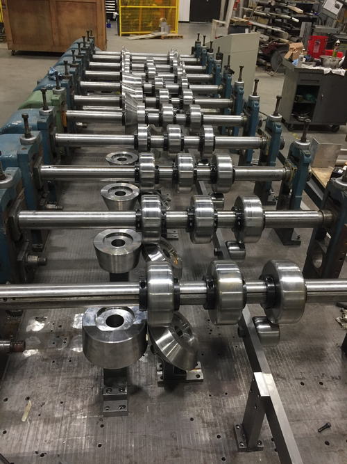 11-Stand YODER Roll Forming Line, 3 Spdl, 48 RS, 17-3/4 H, 8 V, 40 HP