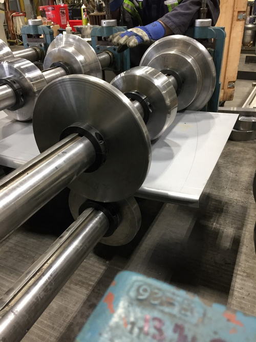 11-Stand YODER Roll Forming Line, 3 Spdl, 48 RS, 17-3/4 H, 8 V, 40 HP