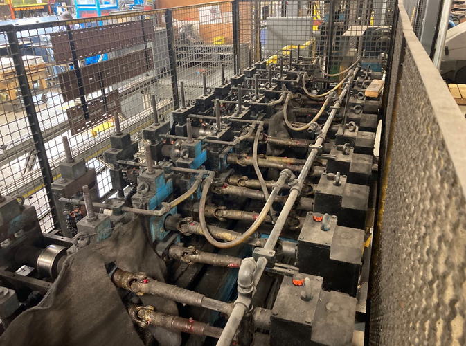 11-Stand DREISTERN Complete Roll Forming Line, 1.9685 Spdl, 10.63 Roll Space