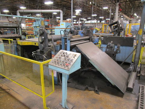 48 x 6 x 20,000 Lb PAXSON Loop Slitting Line with (3) Heads