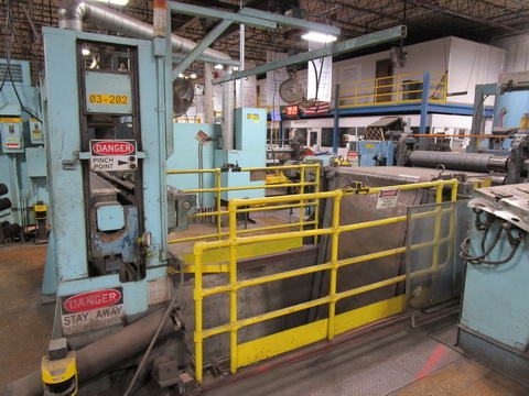 48 x 6 x 20,000 Lb PAXSON Loop Slitting Line with (3) Heads