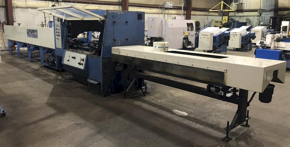 SIMEC CNC Automatic Cold Saw, 4-3/4 Cap, 26.5 Hitch Feed, 20' Loading Rack