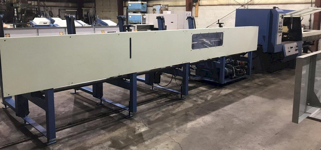 SIMEC CNC Automatic Cold Saw, 4-3/4 Cap, 26.5 Hitch Feed, 20' Loading Rack