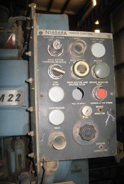 20 Ton NIAGARA OBI Press, 4 Str, 11-1/2 SH, 2 Adj, 20 x 12 Bed, 60 SPM