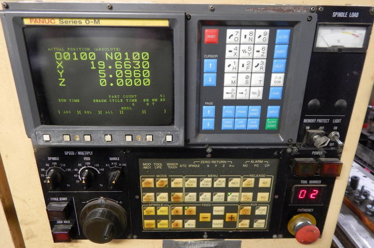 IKEGAI TV4 CNC VMC, Fanuc O-M, Helical Interpol. & Mult. Offsets, 6k RPM, BT40