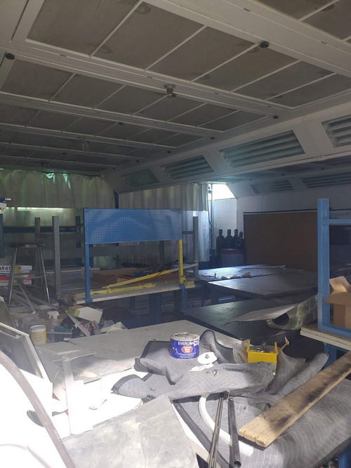 24'6 W x 24'8 L x 10'6 High SPRAY-TECH Down Draft Prep / Spray / Bake Booth