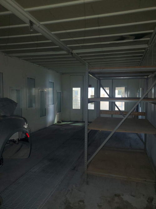 14'5 W x 63'5 L x 11' High GFS Spray Paint / Bake Booth